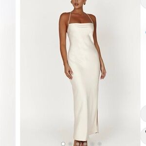 Meshki Cream Maxi Dress